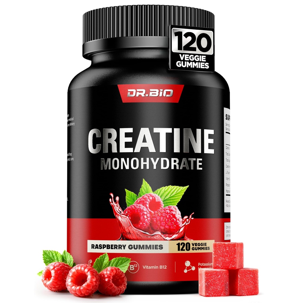 Instant Boost Creatine Monohydrate Gummies, Complex Formula with Real 5000mg Creatine, L-Taurine, B12, Mg & K, Pre-Workout Creatine for Women & Men to Support Energy, Muscle, Recovery, 0 Sugar, Vegan