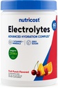 Nutricost Electrolyte Komplek Toz (60 Hizmet, Meyve Zü) - Hydration Supplement Drink Mix with Vitamins and Minerals