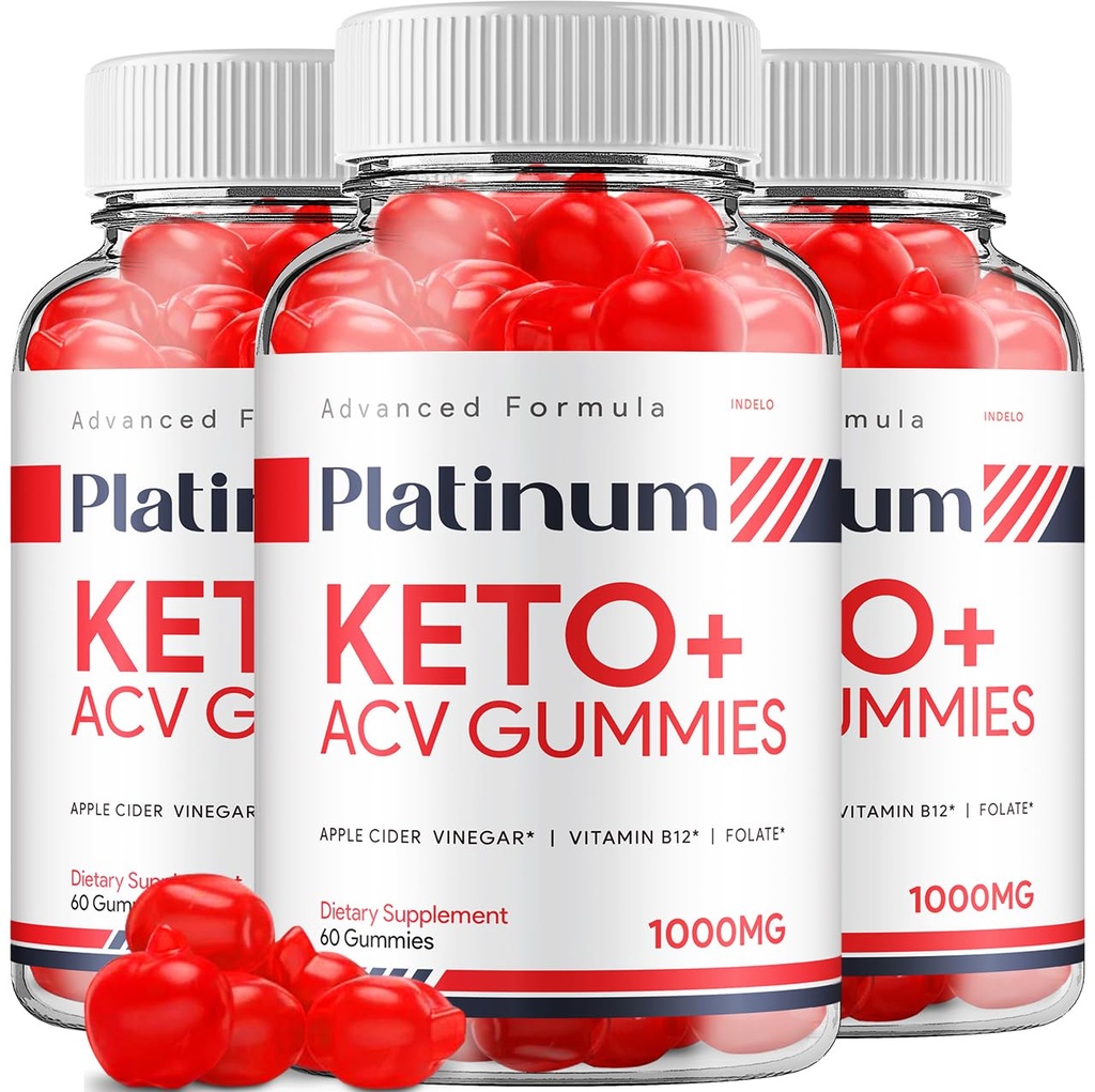 (3 Pack) Platinum Keto ACV Gummies - Gelişmiş Formula Platinum Keto Plus ACV Gummies Apple Cider Vinegar Platinum ACV Gummies Diyetary Supplement Yorumlar Men Women (180 Gummies)