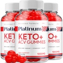 (3 Pack) Platinum Keto ACV Gummies - Advanced Formula Platinum Keto Plus ACV Gummies Apple Cider Vinegar Platinum ACV Gummies Συμπλήρωμα διατροφής Κριτικές Άνδρες Γυναίκες (180 Gummies)