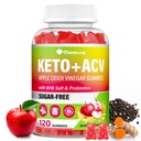 Apple Cider Vinegar Gummies, Keto ACV Gummies with The Mother, Advanced Formula with Probiotics, Vitamin B12 & Keto Blend, ACV for Cleanse & Detox, Μεταβολισμός, Digestion & Gut- Sugar Free, 120 Counts