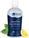 Trace Minerals ConcenTrace - Magnezyum & Vitamin C ile Sıvı Mineral Supplement - White Grape & Lemon Juice - Doğal Limon Lime Flavor, 30 fl oz (30 hizmet)