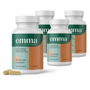Emma Gut Health - 4 Pack - Gaz ve Bloating Relief, Constipation, Leaky Gut Tamir - Gut Cleanse & Restore Digestion - Regulate Bowel Hareketi. Probiyotikler ve Laxative Alternative, 240 Capsules