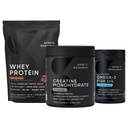 Sports Research® Whey Protein & Creatine Monohydrate the Dynamic Duo for Lean Muscle Building, Performance, Strength & Processing Recovery and Triple Strength Omega 3 Packed with EPA & DHA Fatty Acids