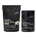 Sports Research® Kretine Monohidrat (100 Hizmet) & Vanilla Whey Protein (63 Hizmet), Lean Muscle Building için Dinamik Duo, Geliştirilmiş Performans, Güçlü ve İşout Kurtarma - Spor Nutritio
