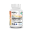 Organixx Vegan Kadınlar ve Erkekler için Çokvitamin, C, D3, Vitamin B Kompleksi, Probiyotikler, Organik Meyveler ve Sebzeler, Destekler Digestive, Gut Health, Immune Support, 90 Gel Capsules