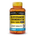 MASON NATURAL Glucosamine Chondroitin 1500/1200 Vitamin C, Normal Flexability & Mobility için Ortak Sağlık*, 280 Capsules, 3 Ay Supply