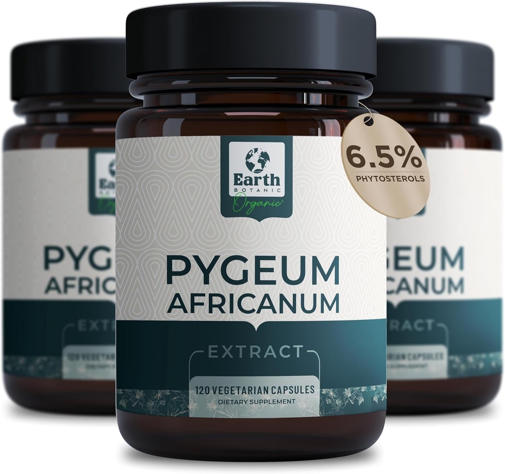 Pygeum Bark, 500 mg 120 Capsules - Herbal Supplement Supports Prostate Health, Bladder ve Urinary Tract - Men's Health Supplement (Vegetarian, Non-GMO) 4 Ay Supply