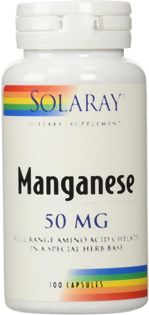 Συμπλήρωμα Solaray Manganese, 50 mg, 100 Count