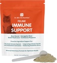 Dr. Bill's Feline Immune Support | Boosts Cat Immunity and Health with Colostrum, Beta Glucan, Türkiye Tail Mushroom, çinko & C | Toz Supplement for Cats of All Ages