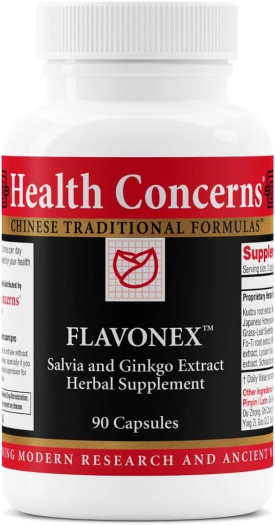 Ανησυχίες για την υγεία Flavonex - Φυσική κυκλοφορία αίματος & Συμπληρώματα για την υγεία του εγκεφάλου - 90 κάψουλες