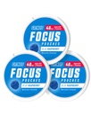 GRINDS Focus Pouches - Naturally Flavored with Nootropic Ingredients - Contains Alpha GPC and L-Theanine, Sugar-Free - 3 Pack, 18 Pouches Per Can - Blue Raspberry