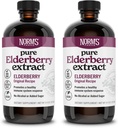 Norm's Farms Pure Elderberry Extract 2PK - Made from Only Elderberries in USA - Immune, Antioxidant Support, No Added Sugar, Πρόσθετα, Vegan, Gluten-free, Non-GMO, Tincture Alcohol Free - 8 Oz