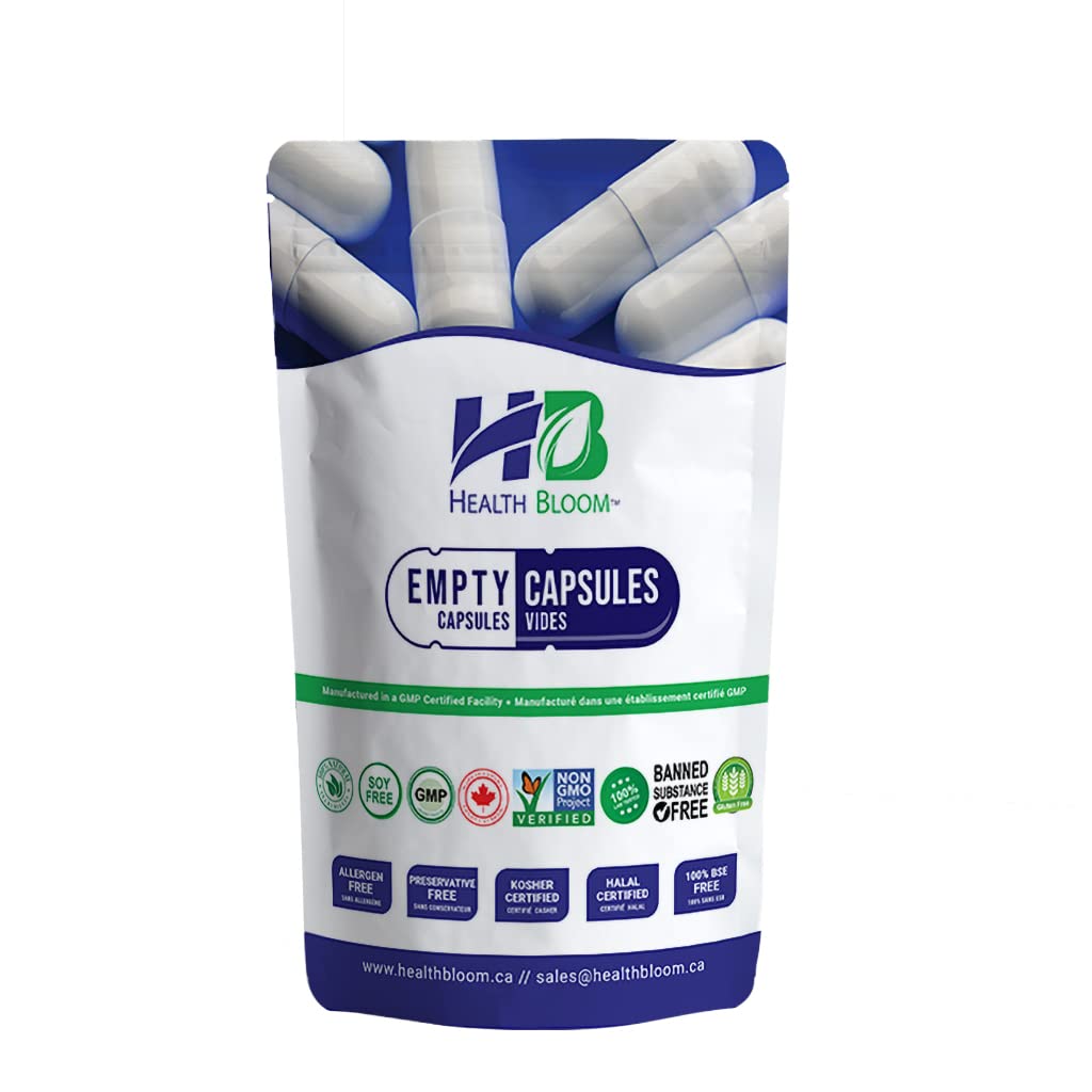 Empty Gelatin Capsules Size 00, 1000 Natural