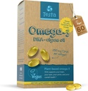 Testa Omega 3 Supplement - Algae Oil - Vegan Omega 3 - Beyin, Göz ve Ortak Sağlık - Balıktan Değil, Saf Algae Capsules - İki Ay Supply