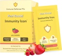 Feel Goods Immunity Icon, Zero Sugar, Vitamin C, A, B, D, E & çinko, Organik Elderberry, Ashwagandha, Drink Mix Toz, Vegan, GMO, Caffeine & Gluten Free | Wild Berry, 15