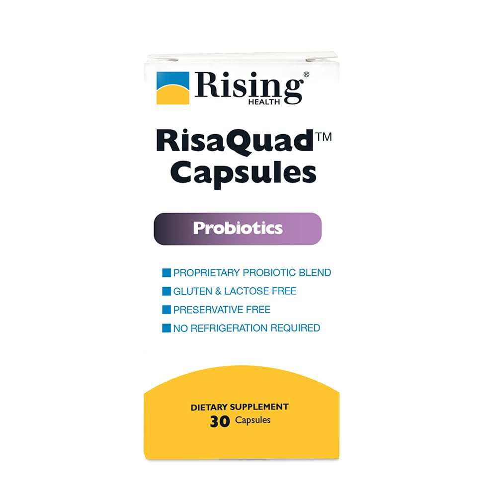 Yükselen Sağlık - Risaquad 230 mg - Probiyotik Diyeter Supplement Capsules - 30 Count