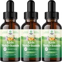 Çocuk Immunity Desteği için Doğas Craft Liquid Multivitamin - Yummy Toddler Multivitamin Supplement with a C D3 E B6 and D3 Sıvı Vitamins for Kids of All Ages - High Abxia (3 Pack)
