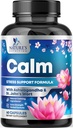 Doğal Calm, Unwind & Relax Support - Ashwagandha, GABA, Magnezyum, L-Theanine & More - Natural Focus, Energy & Immune Support - Nature's Non-GMO, Vegan, Gluten Free, Şişed in USA - 120 Capsules