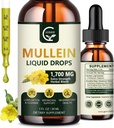 (2 Pack) Lungs için Merdivenler - Lungs Cleanse ve Respiratory Desteği, Yaşlılar ile 1 Mullein Leaf Extract with Elderberry, Marshmallow Root and Orange Peel for Bronchial Support, 1 Fl Oz