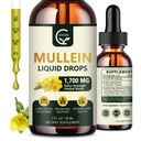 (2 Pack) Lungs için Merdivenler - Lungs Cleanse ve Respiratory Desteği, Yaşlılar ile 1 Mullein Leaf Extract with Elderberry, Marshmallow Root and Orange Peel for Bronchial Support, 1 Fl Oz