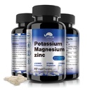 Potasyum Eksileri 1000 mg,Magnesium P Properties Çinko For Leg Cramps,High Abors Magnezyum Kompleksi,Vegan (60 Capsules)