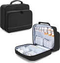 Damero Pill μπουκάλι Organizer, ιατρική μπουκάλια τσάντα αποθήκευσης Φάρμακα Ταξίδι που μεταφέρουν την περίπτωση για Pill Organizer, βιταμίνες, ιατρικά συμπληρώματα, μαύρο, Σχεδιασμός πατεντών