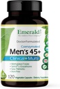 EMERALD LABS Men's 45+ Clinical Multi - Multivitamin for Comprehensive Support, Bone & Heart Health* - Σχεδιασμένο για άνδρες 45+ - Χωρίς γλουτένη & χορτοφάγους - 120 κάψουλες λαχανικών (30-Ημέρα προσφοράς)