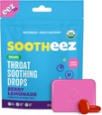 Sootheez Organik Throat Soothing Drops for Yetişkinler, Berry Lemonade, 25 Kont, Refillable, Great Tasting Drops That Sooth Sore Throats
