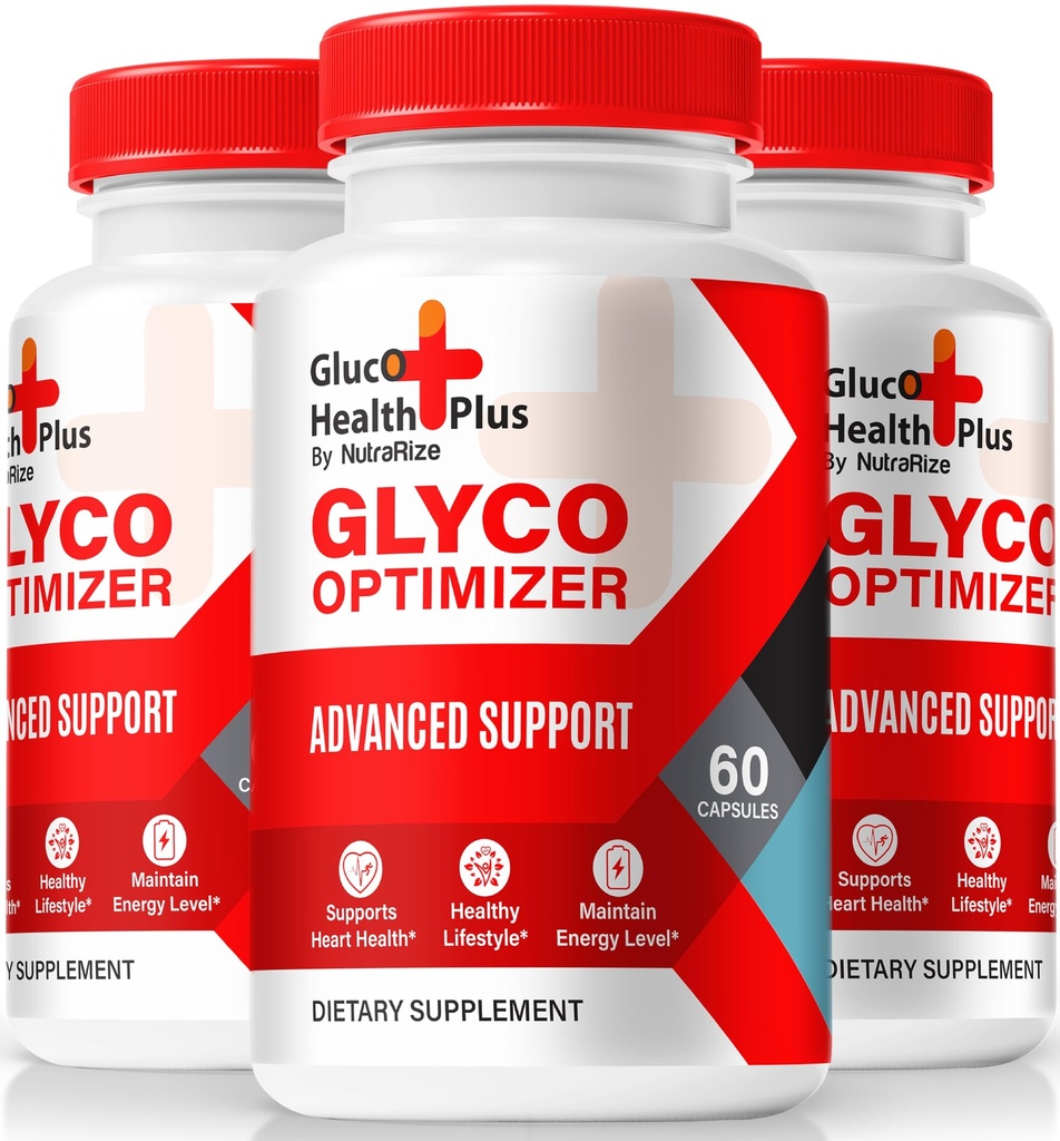 (3 Pack) Gluco Health Plus, Official Gluco Health + Glyco Optimizer Formula, Premium Blend to Support Healthy levels & Overall Wellbeing, All-Natural GlucoHealth Plus Pastillas Review (180 Capsules)