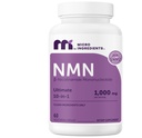 NMN Complex 1,000mg Per Serving, 60 Veggie Capsules | 10-in-1 with Nicotinamide Mononucleotide, Vitamin C, Resveratrol, CoQ10, TMG, Quercetin, & Glutathione | NAD+ Supplement Precursor | Filler Free