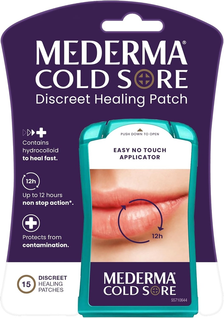 Mederma Ateşi Fırka İyileştirme Patch - The Patch That protects and Conceals Cold Sores - 15 Count