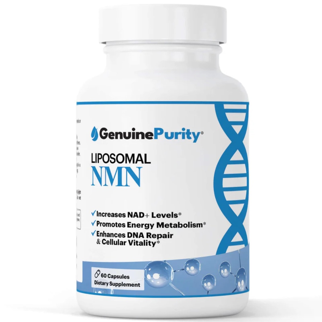 250mg Liposomal NMN Supplement - 60 Vegan Capsules to Support NAD+ Production, Cellular Energy & Healthy Aging - Nicotinamide Mononucleotide for Metabolic Wellness & Immune Support