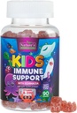 Çocuklar Immune Support Supplement Gummies - Daily Childrens Vitamins C, çinko & Echinacea - Çocuklar için Gummy Immunity Support, 4 ve Up, Natural Berry Flavor, Non-GMO, Gluten-Free & Vegan - 90 Gummies