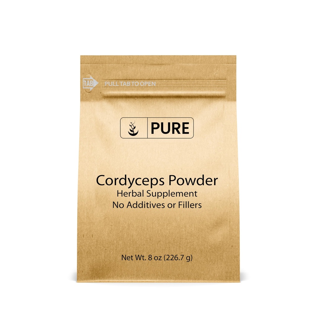 Pure Original Materialss Cordyceps (8oz) Geleneksel Herbal Supplement, Non-GMO