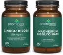 Prominent Beslenme Bilişsel Sağlık Destek Paketi - Ginkgo Biloba Supplement & Magnezyum Bisglycinate Supplement