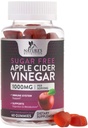 Apple Cider Vinegar Gummies for Kilo Kaybı 1000 mg - Vegan Apple Vinegar Gummy for Detox & Cleanse, ACV Supplement Pills, B12, Sugar Free ACV Gummy, Non-GMO, Nature's Nutrition - 60 Gummies