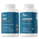 Dr. Tobias AKG Supplement & Magnezyum Bisglycinate - Enerji Seviyelerini Destekleyin, Kas, Nerve & Bone Health with High-Abpole Magnezyum and Bio available AKG, Vegan, Non-GMOMOlycinate - Support Energy Levels, Muscle, Nerve & Bone Health with High-Ab component and Bio available AKG, Vegan, Non-GMOMOMOly