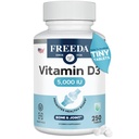 FREEDA Βιταμίνη D3-5000 IU - Pure High Potency Kosher Supplement Tablets - Υγεία των οστών και των μυών, Απορρόφηση ασβεστίου, Ανοσοποιητική Υποστήριξη για άνδρες και γυναίκες* - 250 Count