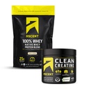 Άνοδος 100% Whey Protein Powder, Vanilla Bean 2 LB & Creatine Monohydrate Powder, Unflavored 45 Σερβιρίσματα
