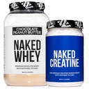NAKED Whey Chocolate Peanut Butter Protein Toz (21 Hizmet) + Pure Micronized Kretine Monohidrat 500g (100 Hizmet) – Grass-Fed; Bulk; Non-GMO; Gluten Free; Soy Free;