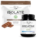 Kas Kreşitine + Isolate Sche: 1tine Toz (Unflavored, 2lb) + 1 Whey Protein Isolate (Chocolate, 2lb) | Premium Supplements, Vegetarian, Gluten Free