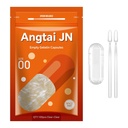 Angtai JN Gelatin Capsules Boyutu 00 Boş Pill Gel Caps Pure Bovine Clear (100 Count) Gluten Free, Non-GMO, Hell Sertifikalı Kit DIY Your Own Supplements için 2 Spoons ile dolduruyor
