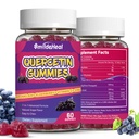 2 Πακέτο Quercetin Gummies 1200MG, Κουερσετίνη Gummies με Bromelain, ψευδάργυρο βιταμίνη C, ανοσοποιητικό σύστημα Vegan Gummy για ενήλικες & Kid, 120 Vegan