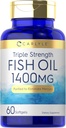 Carlyle Triple Strength Omega 3 Fish Oil | 1400 mg | 60 Softgels | Non-GMO, Gluten Free Supplement Supplement
