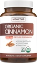 USDA Organik Ceylon Cinnamon Pills - Yüksek Potency Ceylon Cinnamon Supplement, Full Body Antioksi Desteği için 1000 mg ile hizmet vermektedir - Vegan Non-GMO cGMP Made & Lab Onaylandı (1 Ay Supply)
