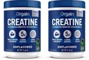 Ya da Kreat Monohidrat Mikronized Toz,100 Hizmet,Unflavored,Depres Kas Büyüme,Post Workout Recovery and Brain Health,No Yapay Katkılar, For Men & Women,Vegan,(Pack of 2)