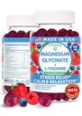 Lunakai USA, Magnezyum Glycinate Gummies 426mg ile L-Theanine – Calm, Sleep, Stress Relief for Yetişkinler & Kids, Non-GMO, Vegan, 60ct