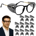 Universal Glasses Side Shields for Prescription Eyewear -TPU Eye Protectors to Reduce Dust, Particles & Splashes