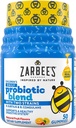 Zarbee's Kid's Daily Probiyotik Blend Gummies with 2 Strains for Digestive Support; Easy To Chew; Gluten-Free & Drug-Free; Ages 2+; Natural Fruit Flavors; 50 Count